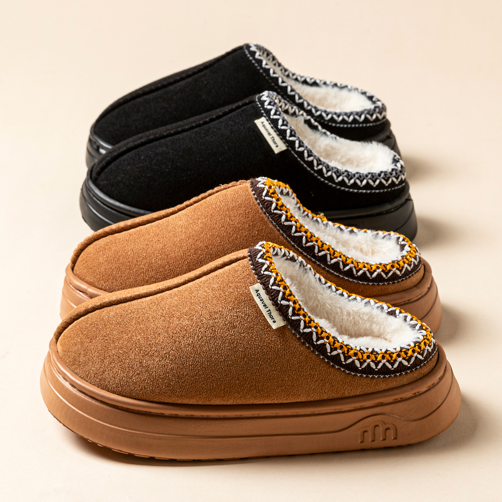 Women'S Shoes To Men'S - Winter Anti-slip Women's Soft Slipper Boots