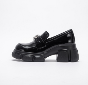 Women'S Shoes Loafers Black - Women's black loafers new minimalist cowhide