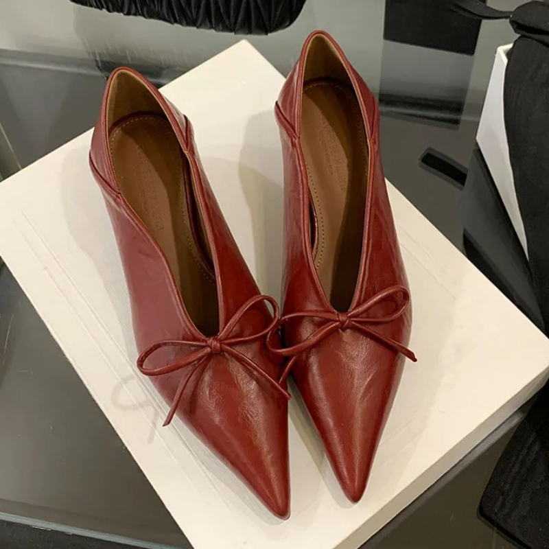 Women Shoes Branded - New Designer Pointed Toe Low Heels