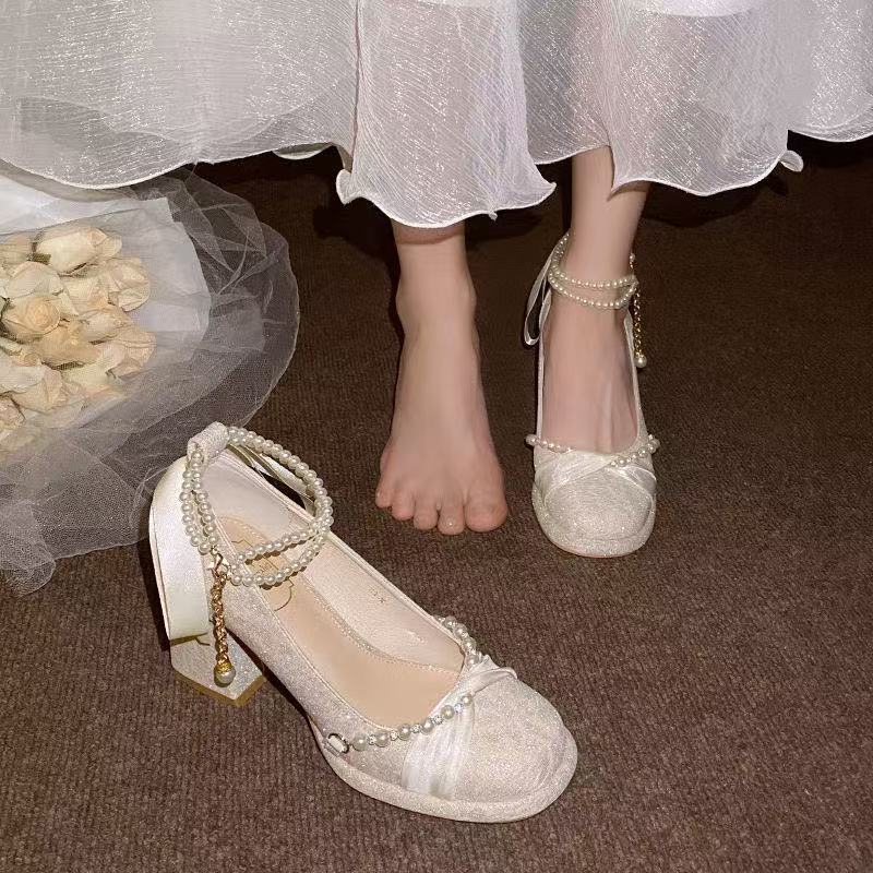 Women Shoes Nb - 2026 New Style French Spring Bridesmaid