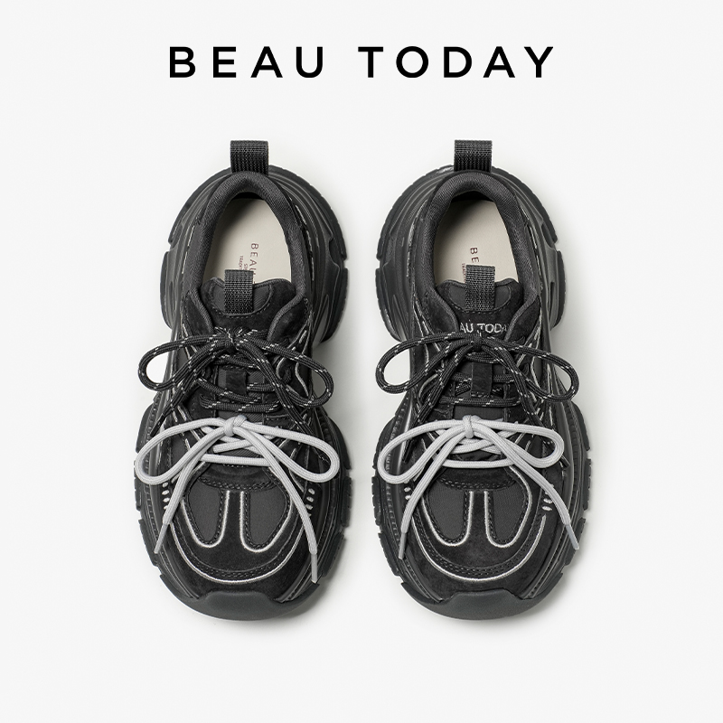Women'S Shoes Com - BBEAUTODAY Chunky Sneakers Women Suede Leather