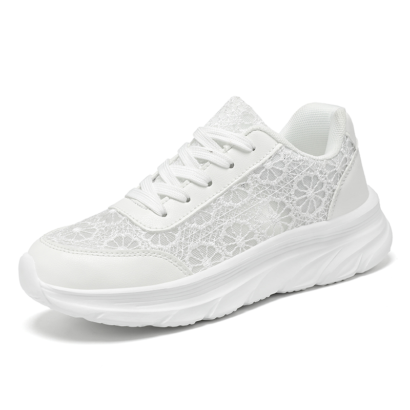 Women'S Shoes Com - Woman White shoes print sneakers lightweight