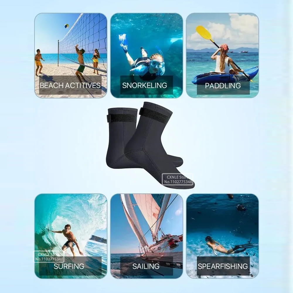 5mm Neoprene Diving Socks Wets - Women'S Shoes For Neuropathy recensione e prezzo