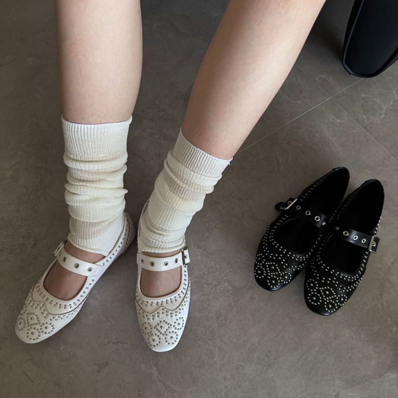 Retro Rivet Buckle Design Flat - Women Shoes Branded recensione e prezzo