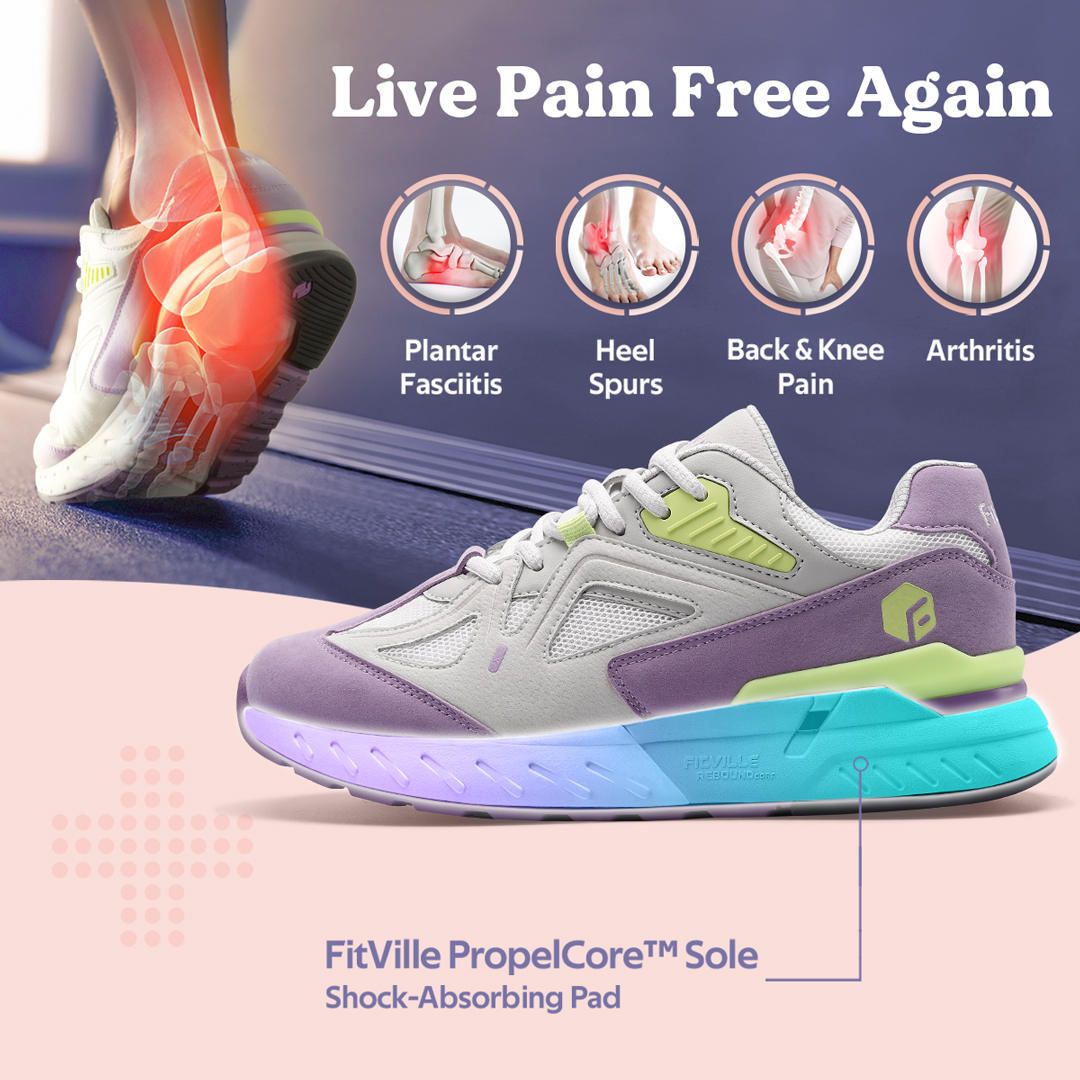 FitVille Women's Walking Shoes - Women'S Shoes For Plantar Fasciitis recensione e prezzo