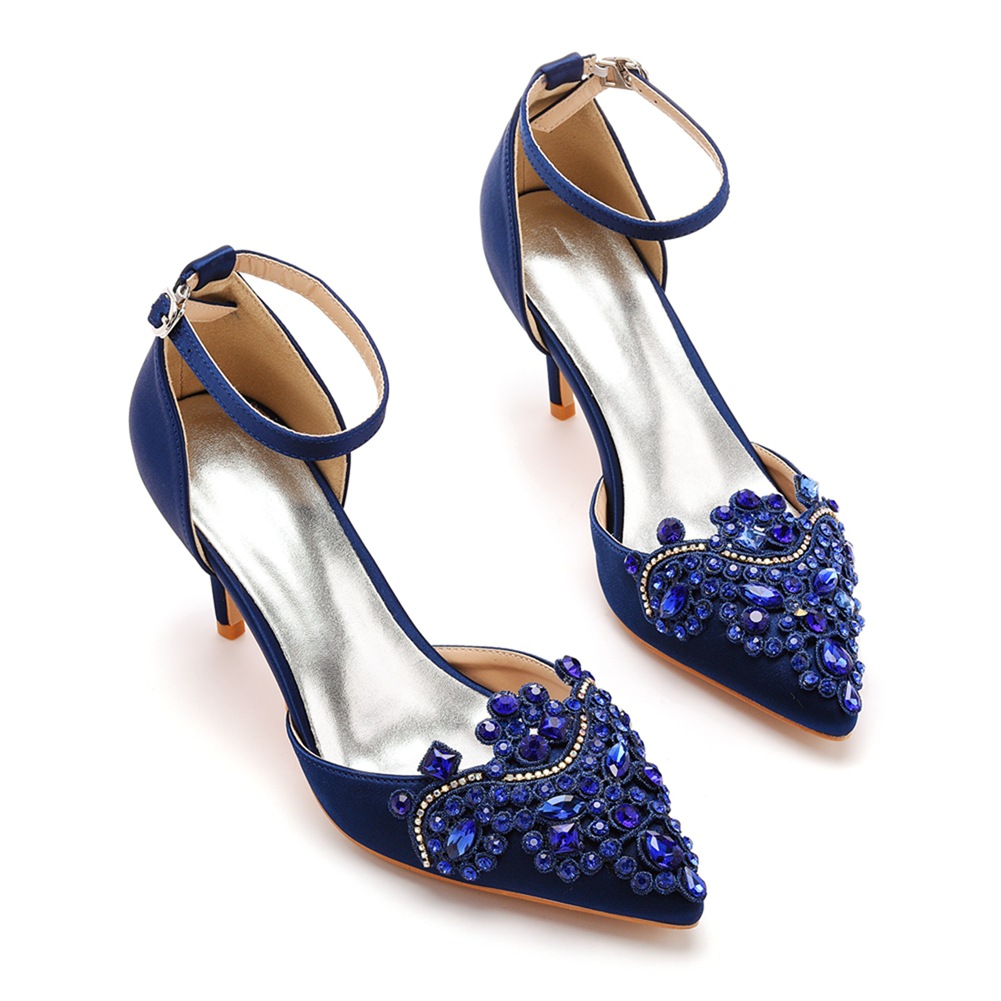 pointed toe High-heeled sandal - Women'S Shoes Navy Blue recensione e prezzo