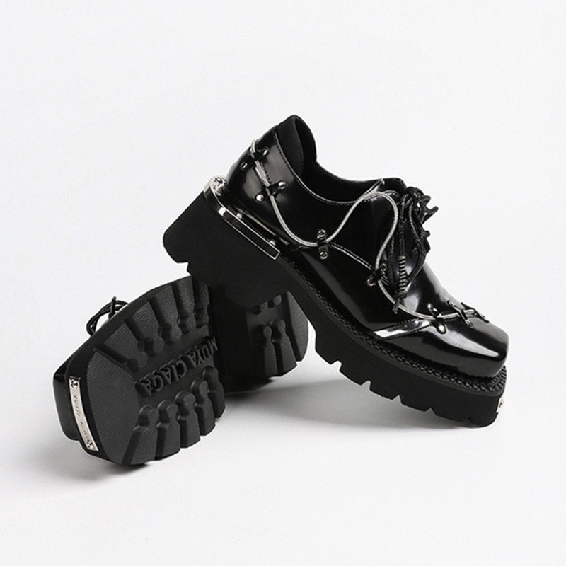 Luxury Metal Chain Decoration  - Women'S Shoes Loafers Black recensione e prezzo