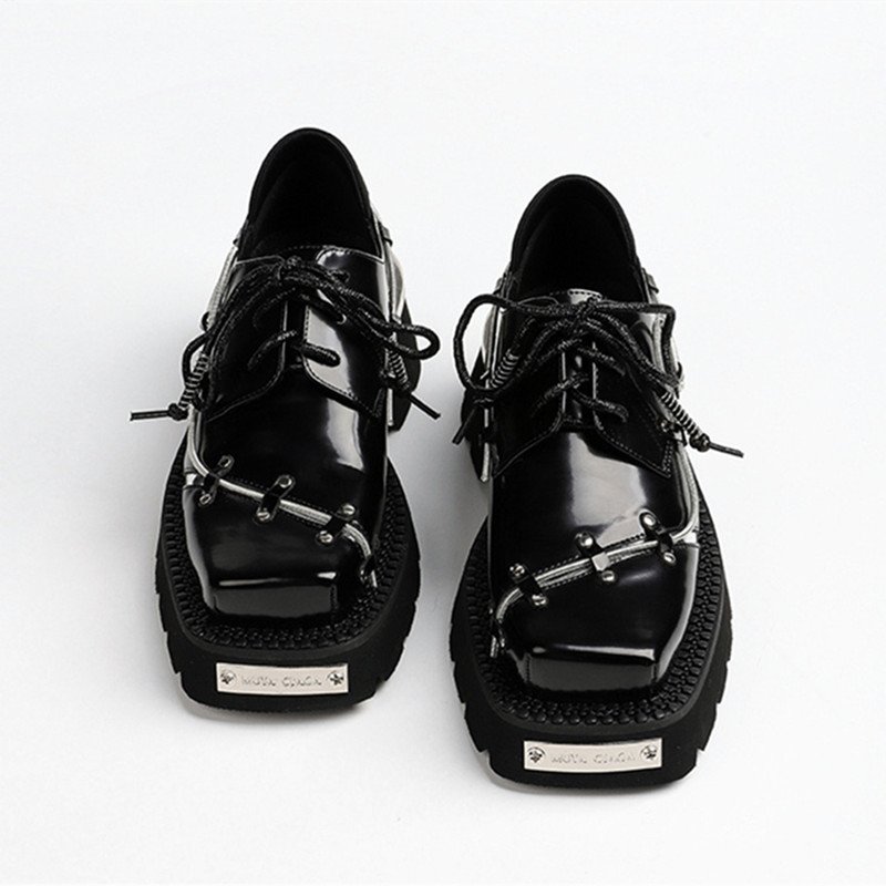 Luxury Metal Chain Decoration  - Women'S Shoes Loafers Black recensione e prezzo