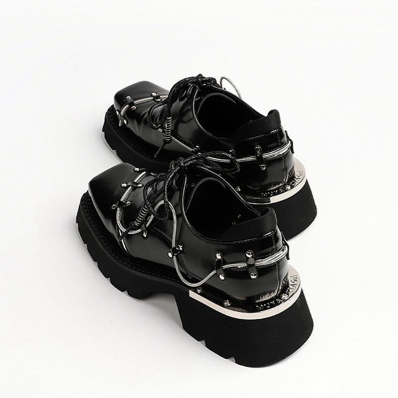 Luxury Metal Chain Decoration  - Women'S Shoes Loafers Black recensione e prezzo