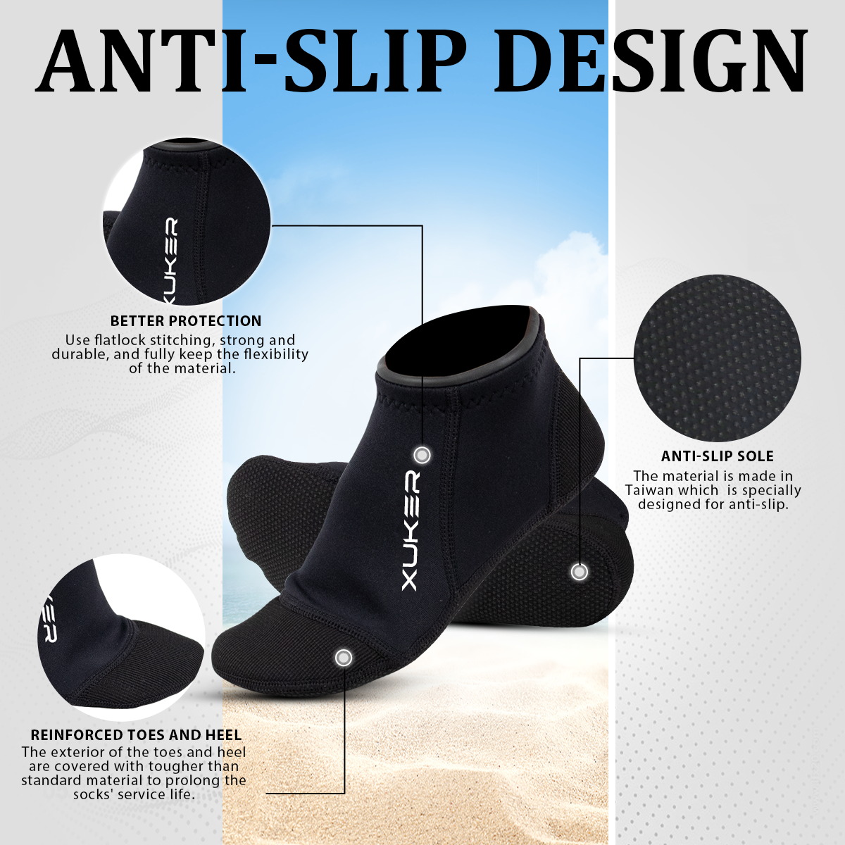 Men's Women's 3mm Neoprene Soc - Women'S Shoes For Neuropathy recensione e prezzo