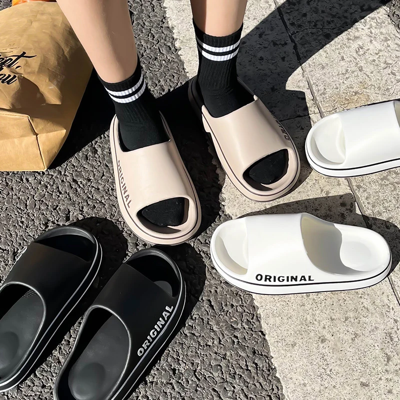 Summer Couple Slides Solid Col - Women'S Shoes To Men'S recensione e prezzo