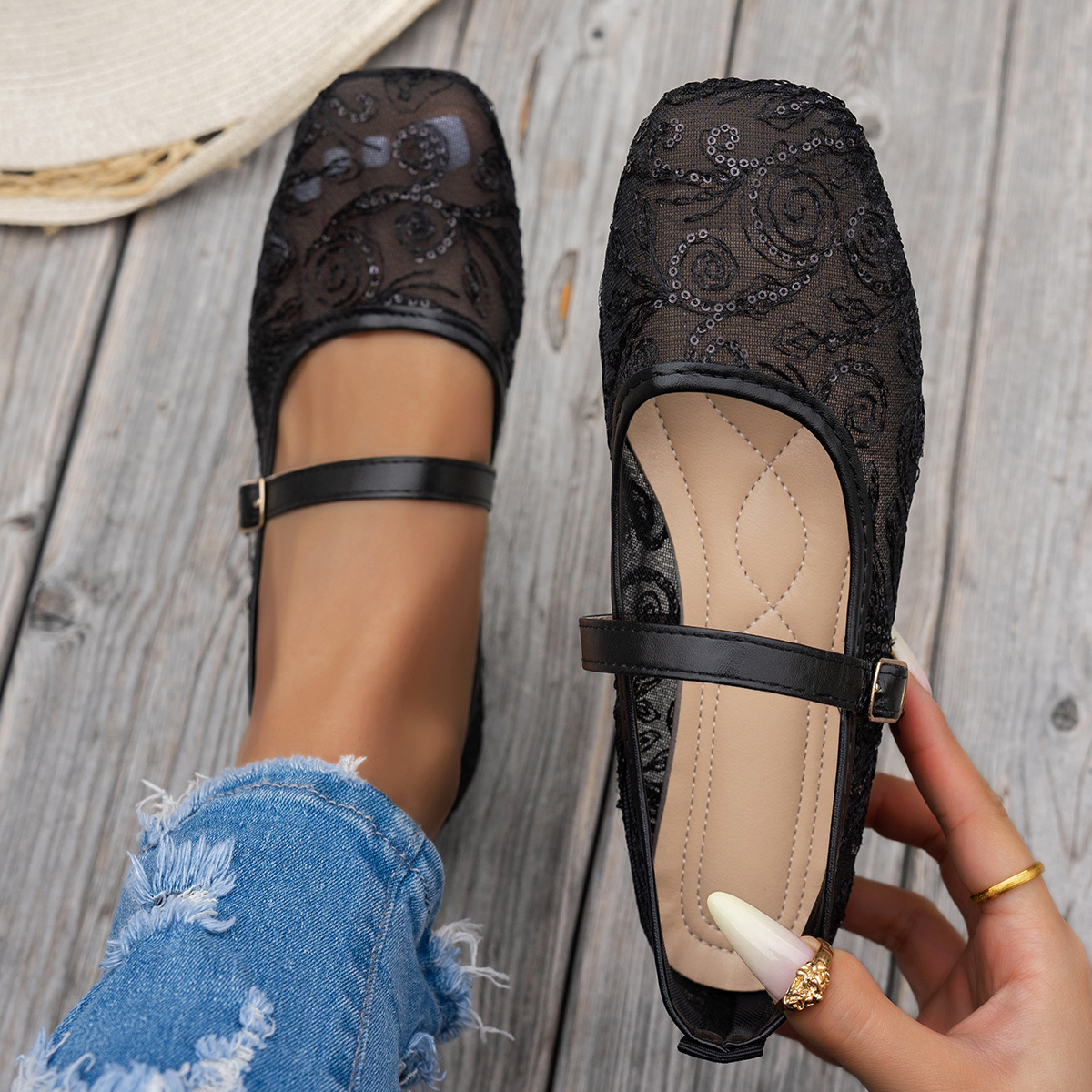 Women's New Summer Large Size  - Women'S Shoes Loafers Black recensione e prezzo