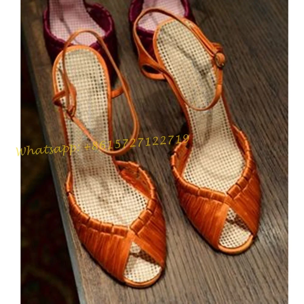 Orange Weave Cross Sandals Wit - Women Shoes Branded recensione e prezzo