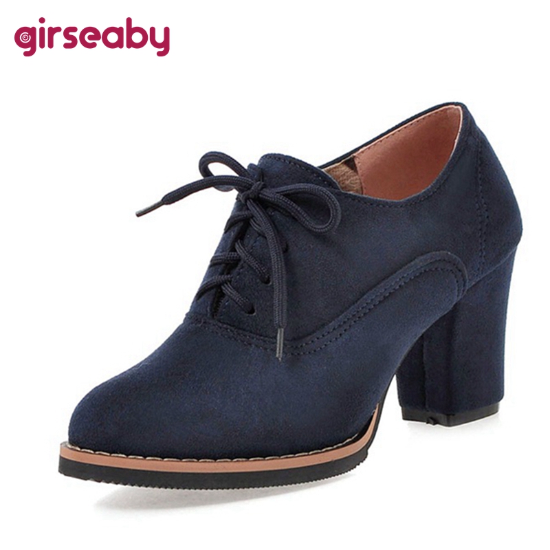 Girseaby 2021 Ladies Retro Pum - Women'S Shoes Navy Blue recensione e prezzo