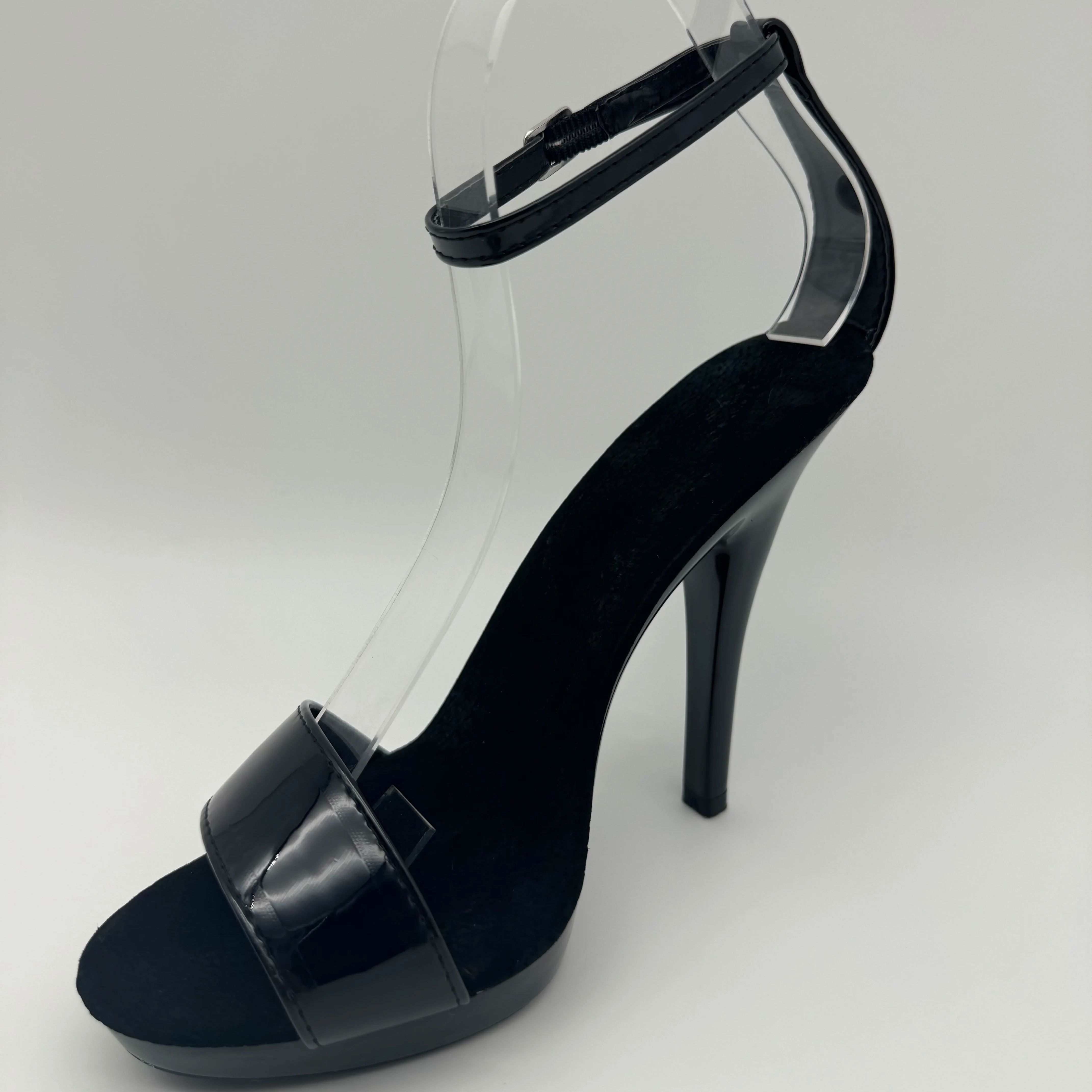 Black Patent Stilettos 13cm -  - Wide Fit Heels recensione e prezzo