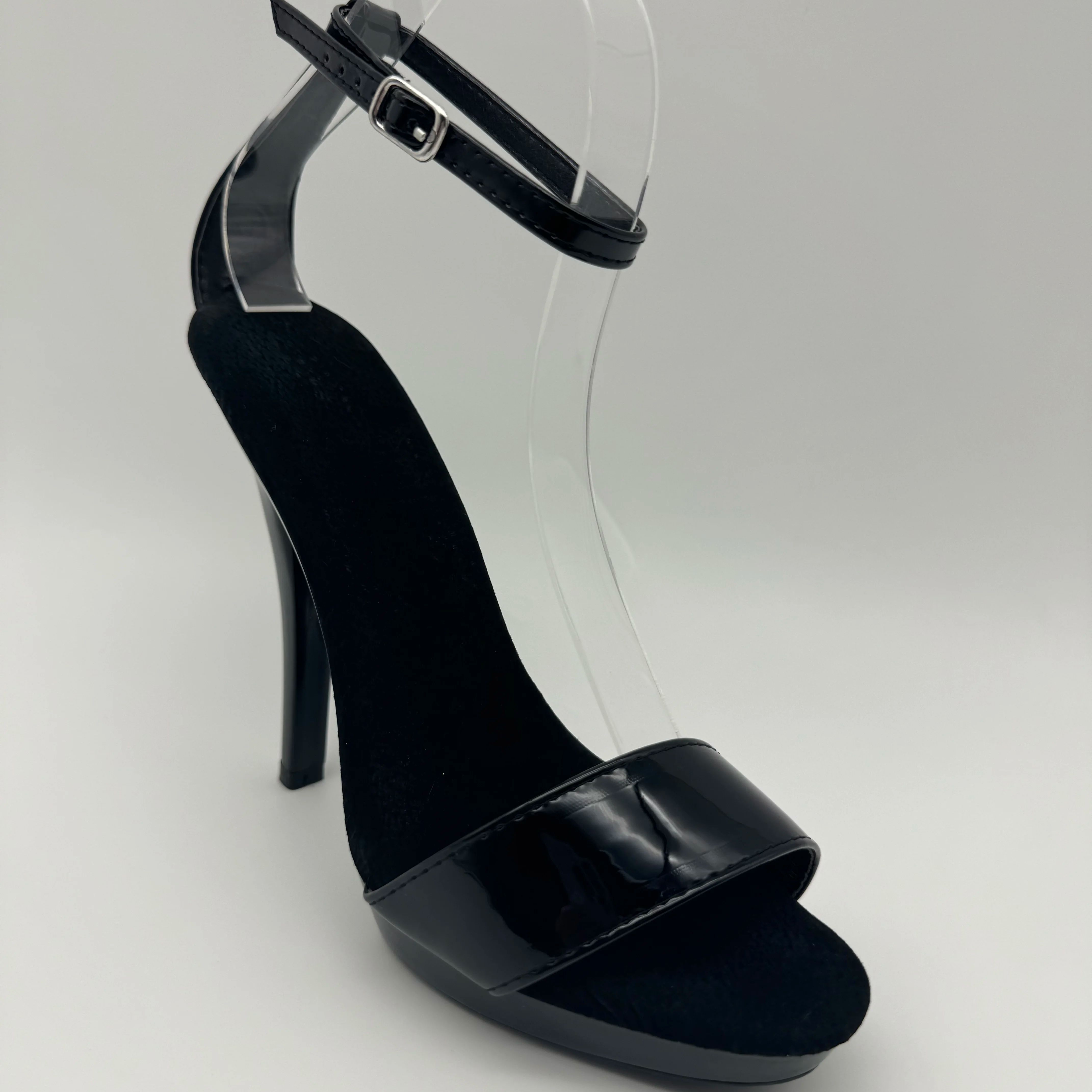 Black Patent Stilettos 13cm -  - Wide Fit Heels recensione e prezzo