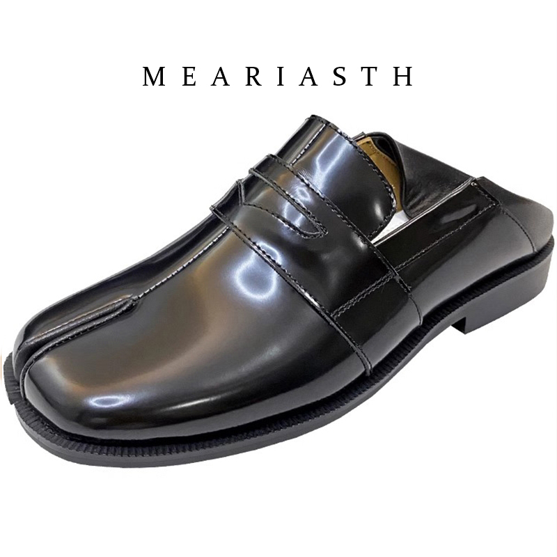 black Tabi Shoes Split Toe Pat - Women'S Shoes Loafers Black recensione e prezzo
