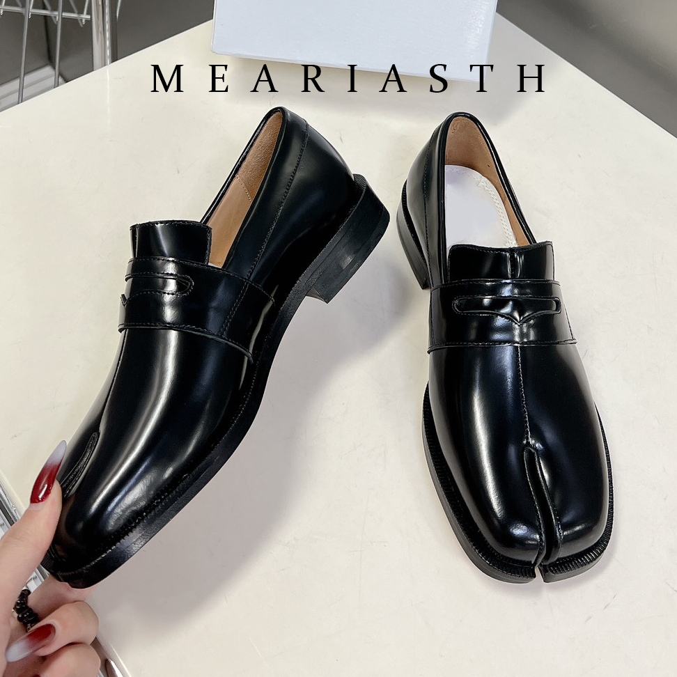 black Tabi Shoes Split Toe Pat - Women'S Shoes Loafers Black recensione e prezzo
