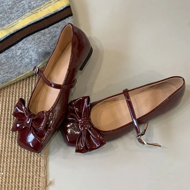 Cute Bowknot Square Toe Design - Women Shoes Branded recensione e prezzo