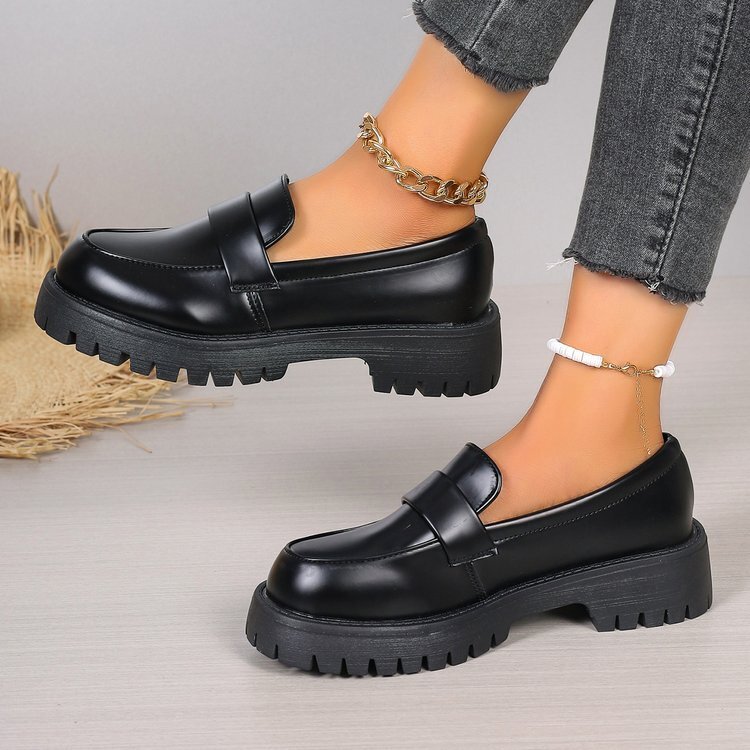 Women's Leather British JK Sty - Women'S Shoes Loafers Black recensione e prezzo