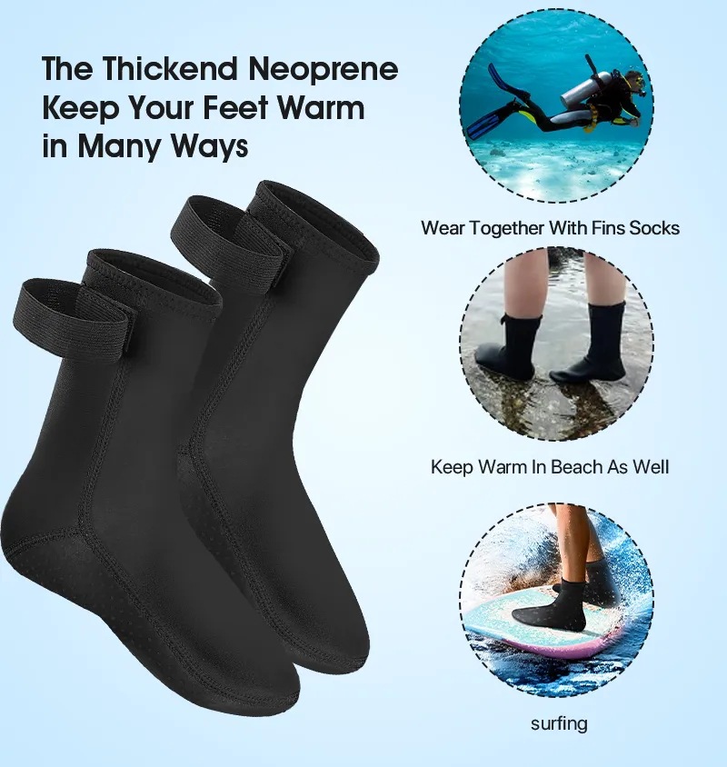 5mm Neoprene Diving Socks Wets - Women'S Shoes For Neuropathy recensione e prezzo