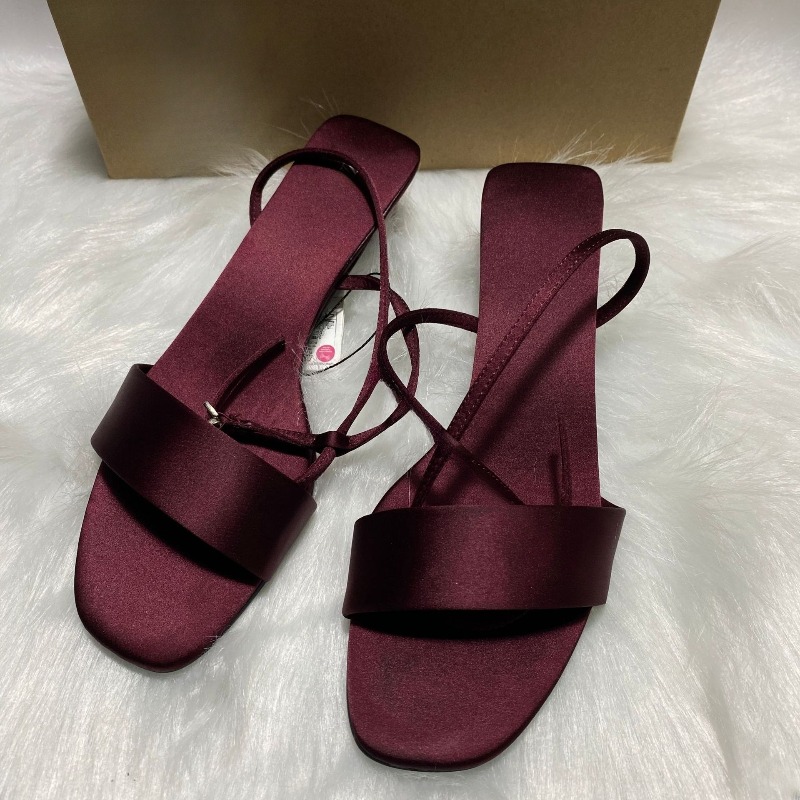 Luxury Satin Ankle Strap Low H - Women Shoes Branded recensione e prezzo
