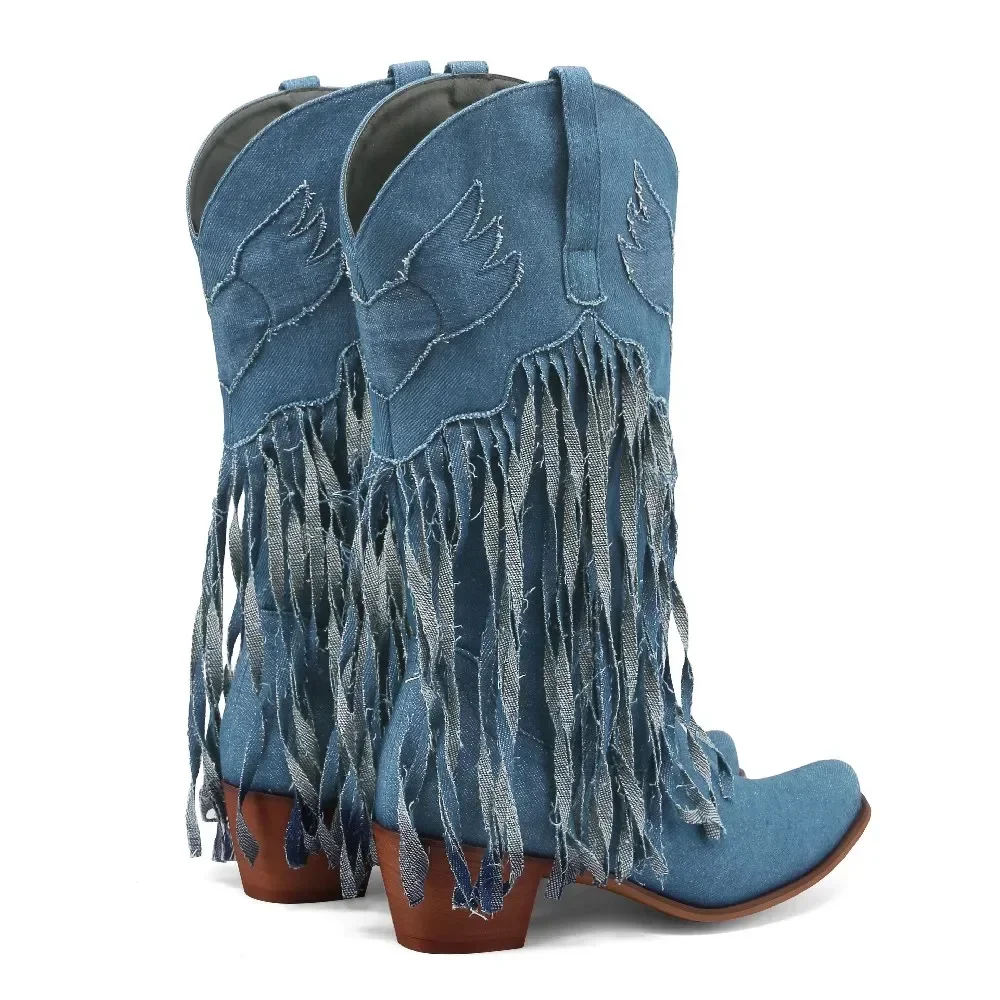 Winter Western Women Mid-calf  - Women'S Shoes Navy Blue recensione e prezzo