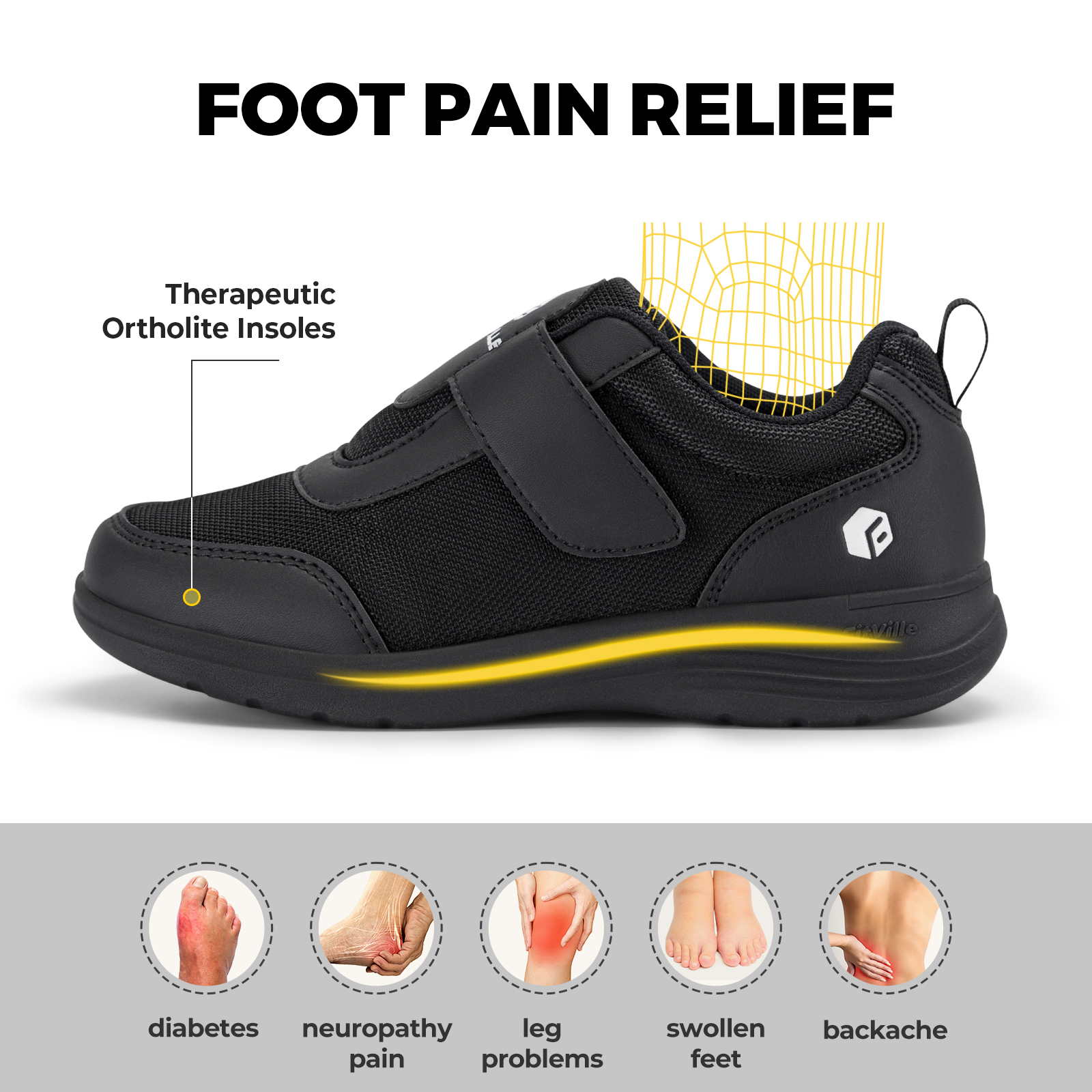 Fitville Wide Width Women's Di - Women'S Shoes For Neuropathy recensione e prezzo