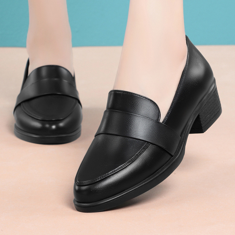 British Style Shallow Pointed  - Women'S Shoes Loafers Black recensione e prezzo