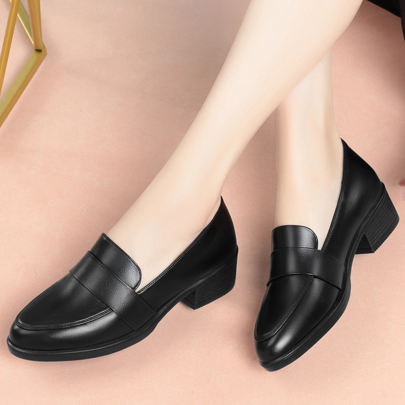British Style Shallow Pointed  - Women'S Shoes Loafers Black recensione e prezzo