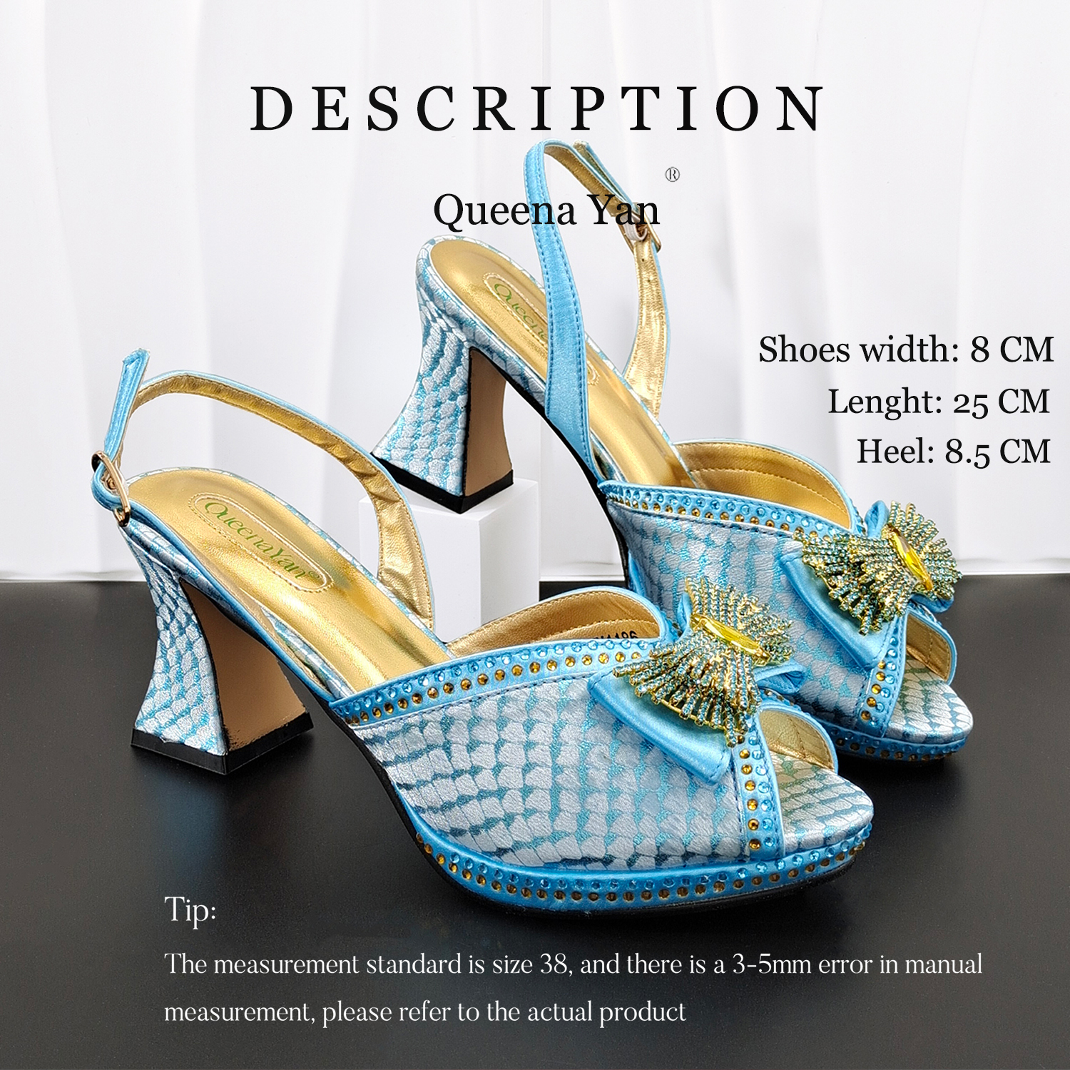 QueenaYan Hot Selling Sky Blue - Women'S Shoes Navy Blue recensione e prezzo