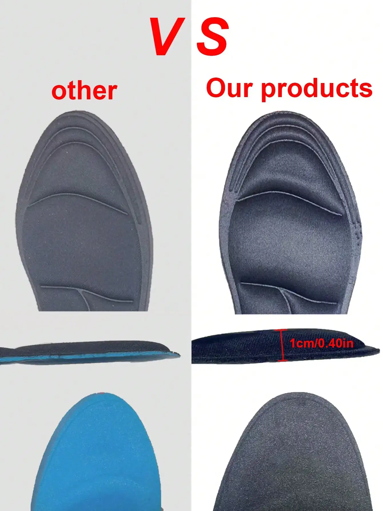2 Pairs 5D Memory Foam Shoe In - Women'S Shoes High Arch Support recensione e prezzo