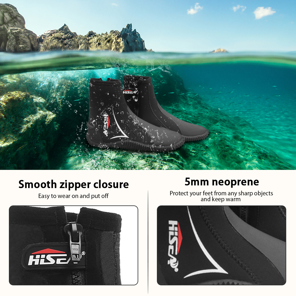 5mm Neoprene Dive Boots Wetsui - Women'S Shoes For Neuropathy recensione e prezzo