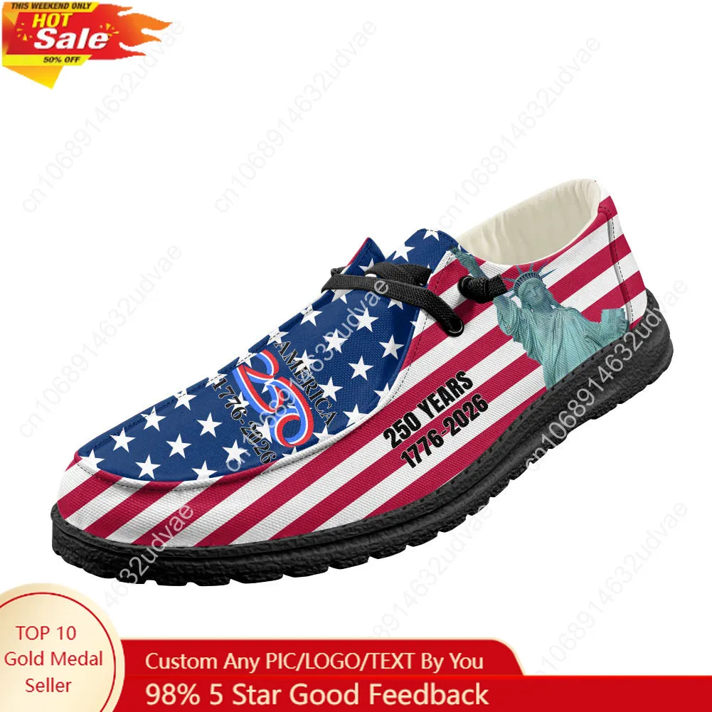 America 250th Anniversary 1776 - Women'S Shoes Loafers Black recensione e prezzo