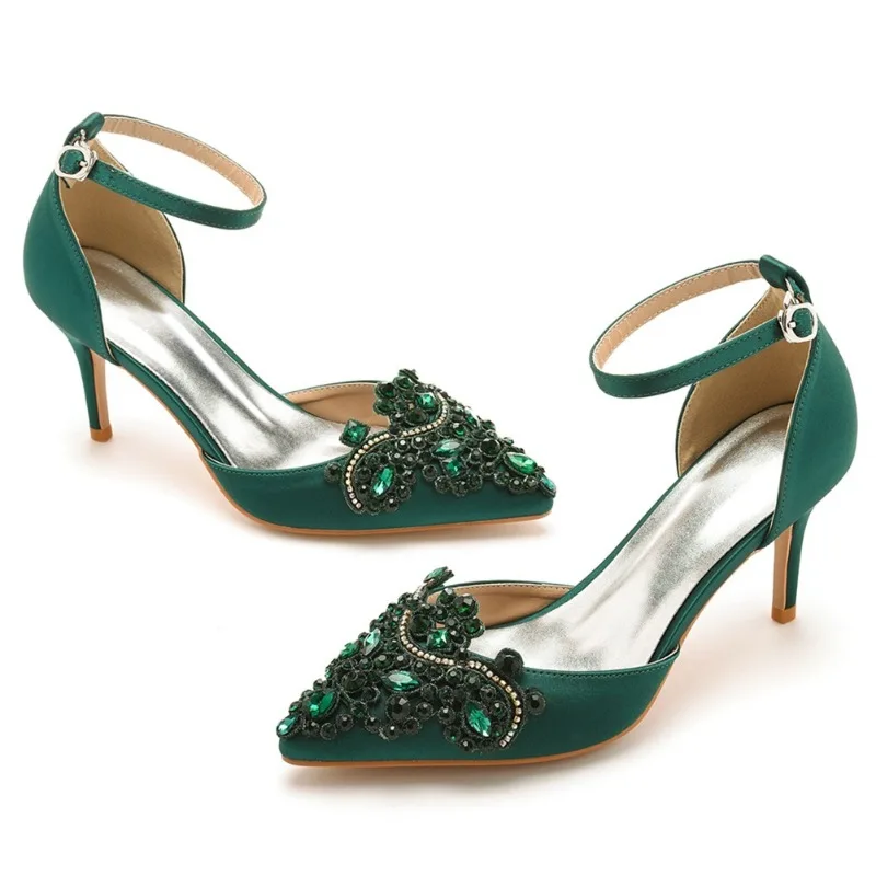 Strap Sandals Party Rhinestone - Women'S Shoes Navy Blue recensione e prezzo
