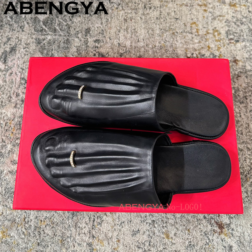 Black Real Leather Wrap Toe lo - Women'S Shoes Loafers Black recensione e prezzo