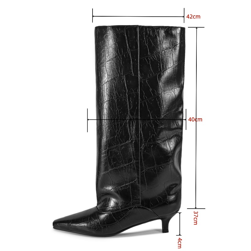 Kitten Heel Wide Calf Boots, C - Wide Fit Heels recensione e prezzo