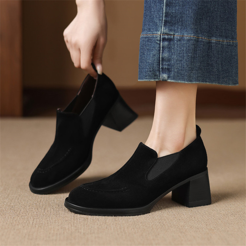 New Spring/Autumn Sheep Suede  - Women'S Shoes Navy Blue recensione e prezzo